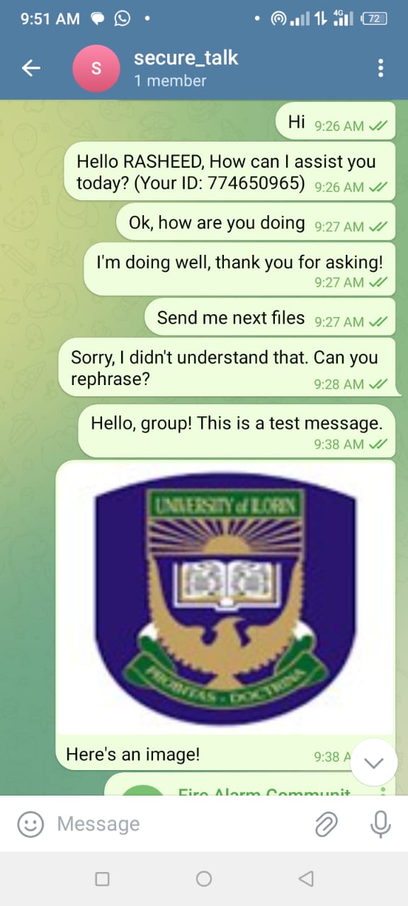 Telegram Bot Sending & Receiving Messages